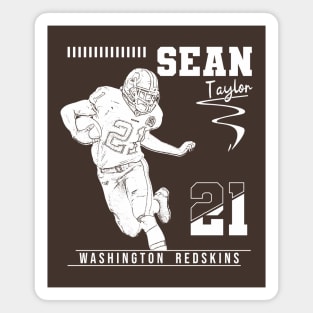 Sean taylor || White retro Magnet